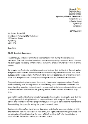 Letter to Rob Butler MP_p1