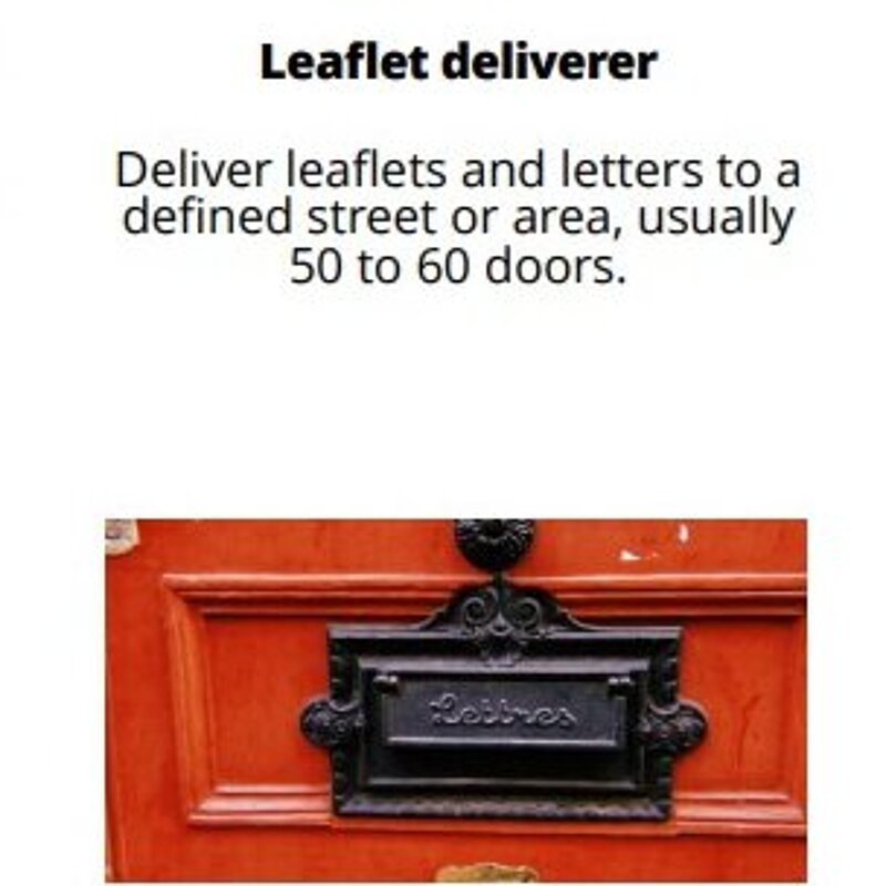Letterbox to show that we need deliverers